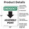 Signmission Assembly Point (Down Arrow) With Symbol, 10 in W x Rectangle, Aluminum OS-2PACK-EM-A-1014-V-10429 - alternate 6